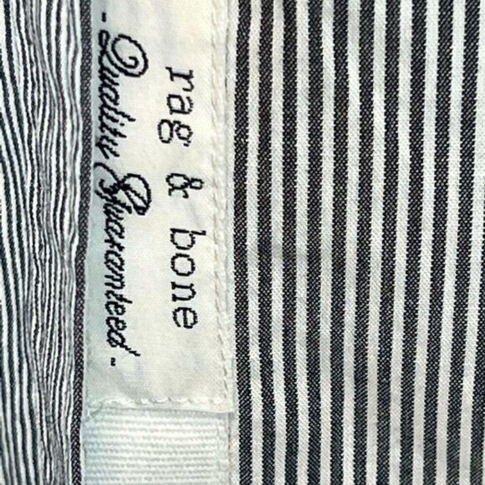 NWT rag & bone Anthropologie Striped eyelet blouse Women XS - Picture 8 of 9